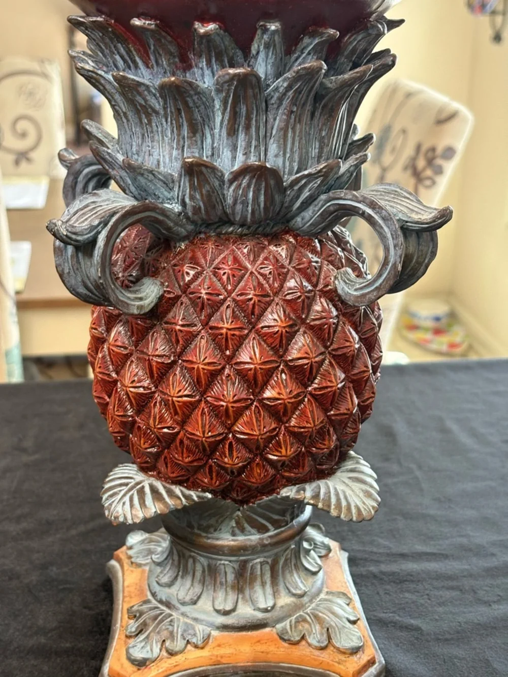 Pineapple Theme Decorative Vase - Picture 3 of 7